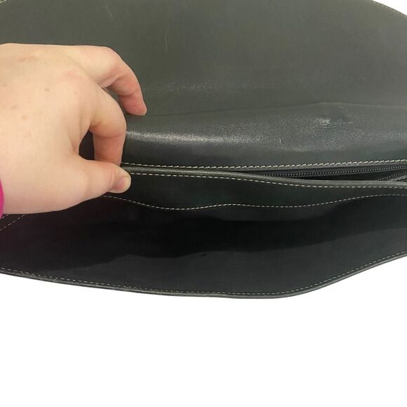 VINTAGE BALLY PATENT LEATHER Green Briefcase - Business Casual  - UNISEX - work - Picture 8 of 14